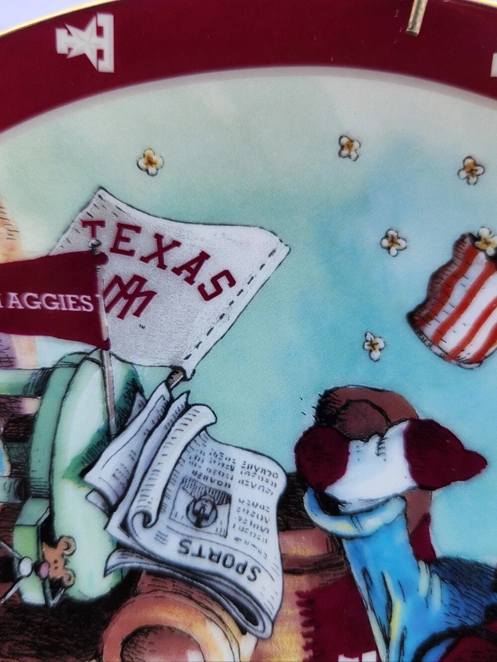 TEXAS A & M FAN THE ULTIMATE LTD EDITION WALL PLATE GARY PATTERSON DANBURY MINT